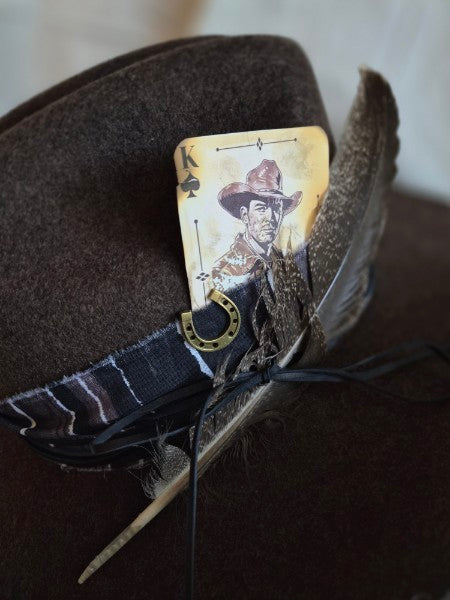King of the Ranch - Heathered Brown Wool Cattleman Cowboy Hat