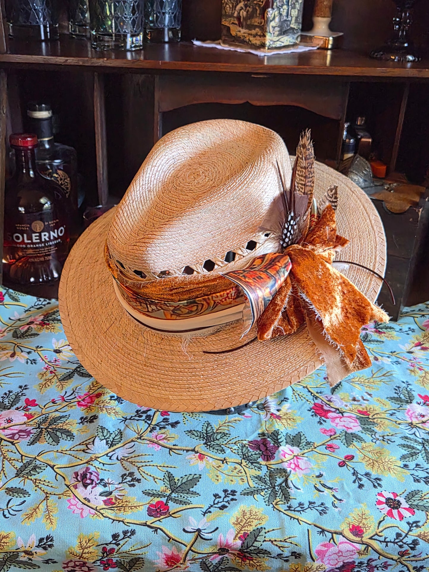 Sunset - Straw Fedora Hat