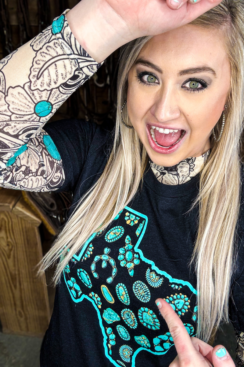 Tattoos On This Town Mesh Top: L