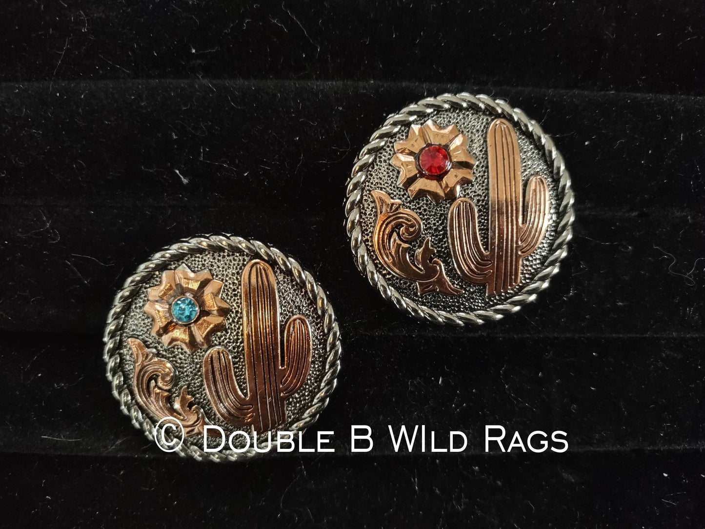 Wild Rag SLIDE 1.5" Cactus w/ Turquoise stone