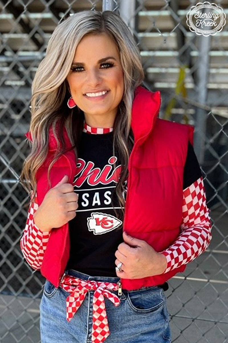 Pep Rally Mesh Top Red: 2X