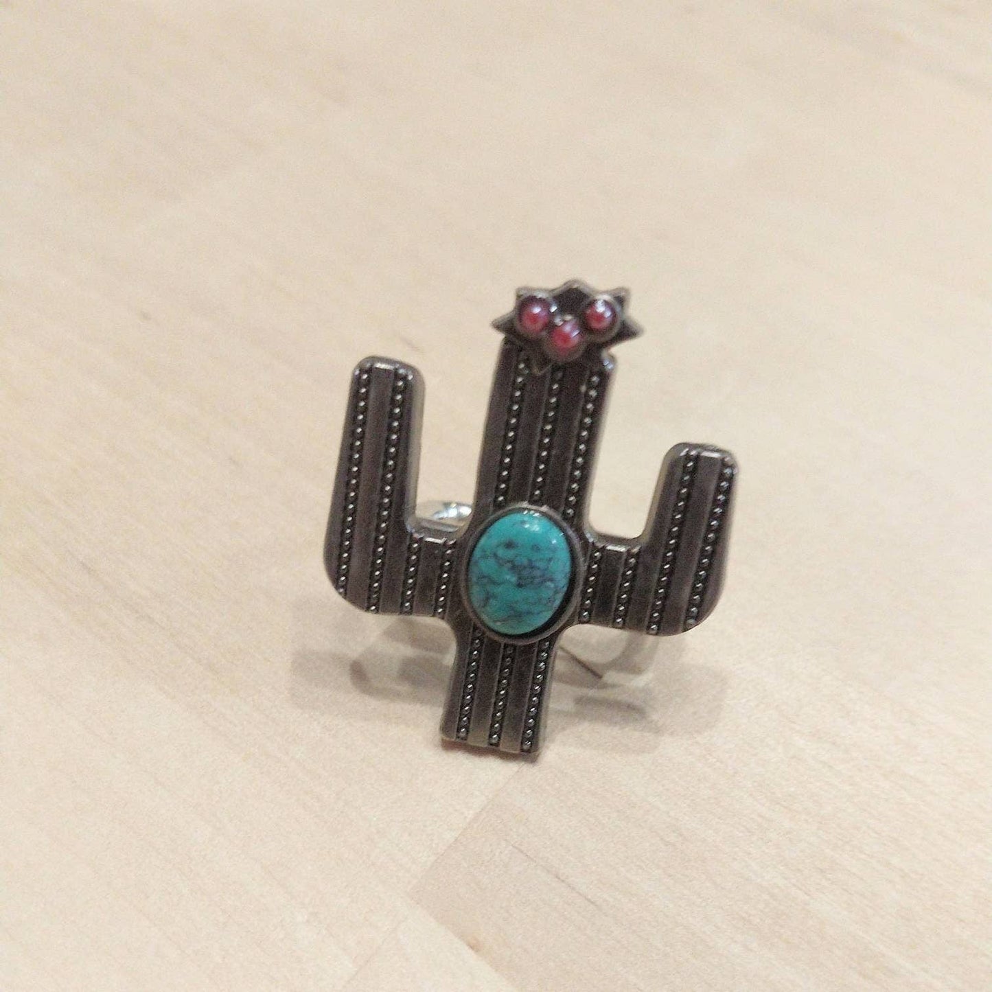 Wild Rag SLIDE 1.5" Cactus w/ Turquoise stone