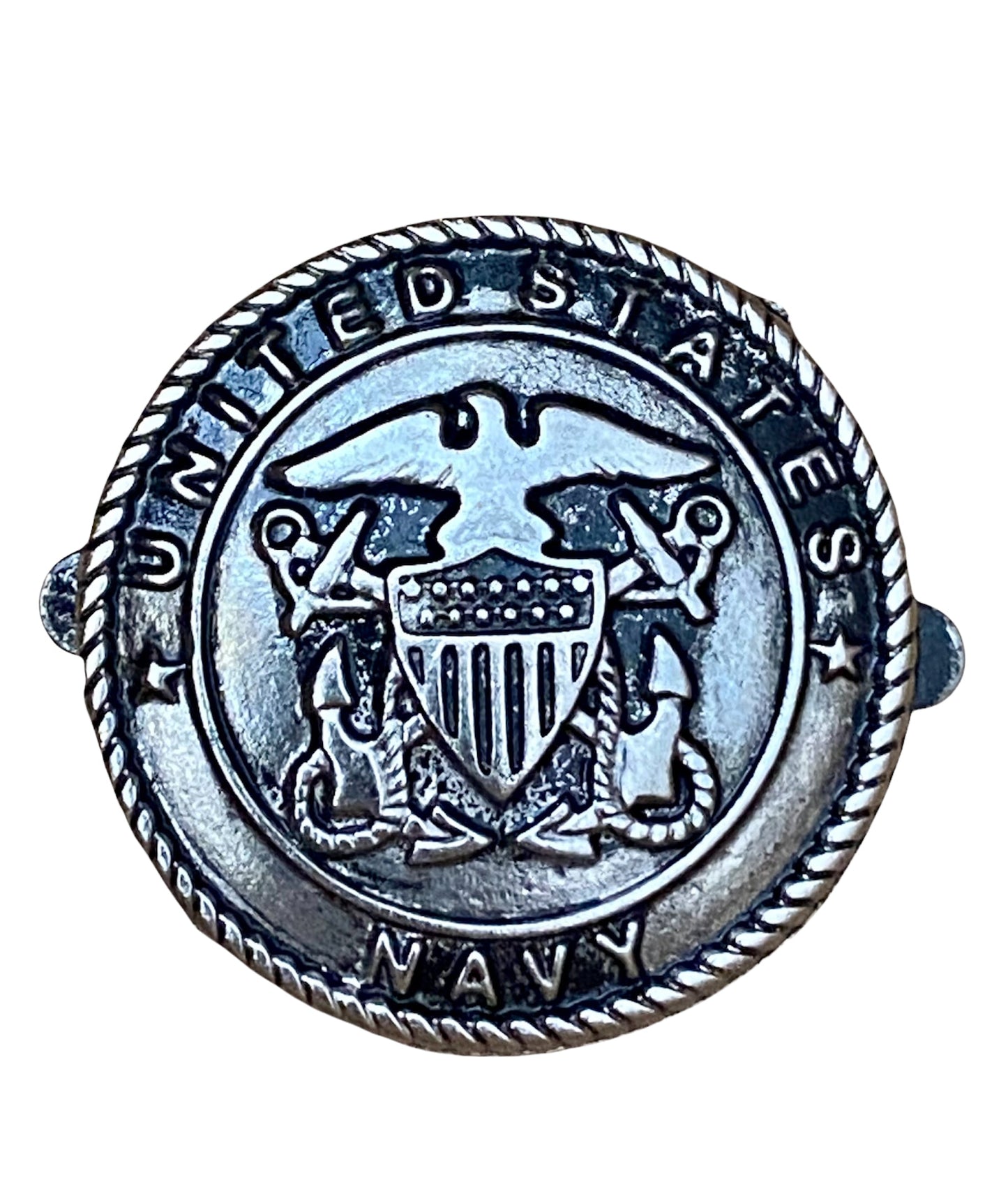 NAVY HEROES BLACK SHANTUNG STRAW