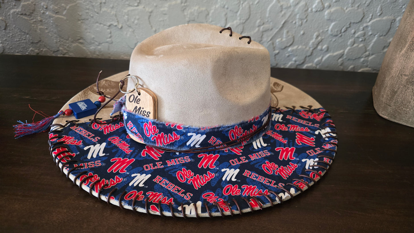 Southern Gent Colonel Reb Style Ole Miss Gameday Hat