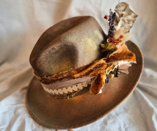 Take My Breath Away - Metallic Wool Fedora