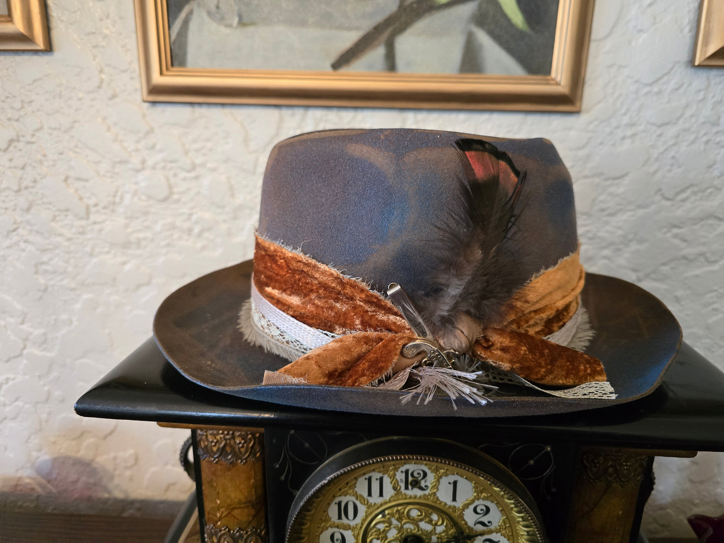 The Untouchables Hand-Painted Wool Fedora - Distressed Vintage Style Hat