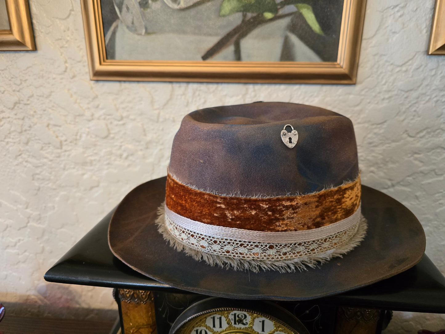 The Untouchables Hand-Painted Wool Fedora - Distressed Vintage Style Hat