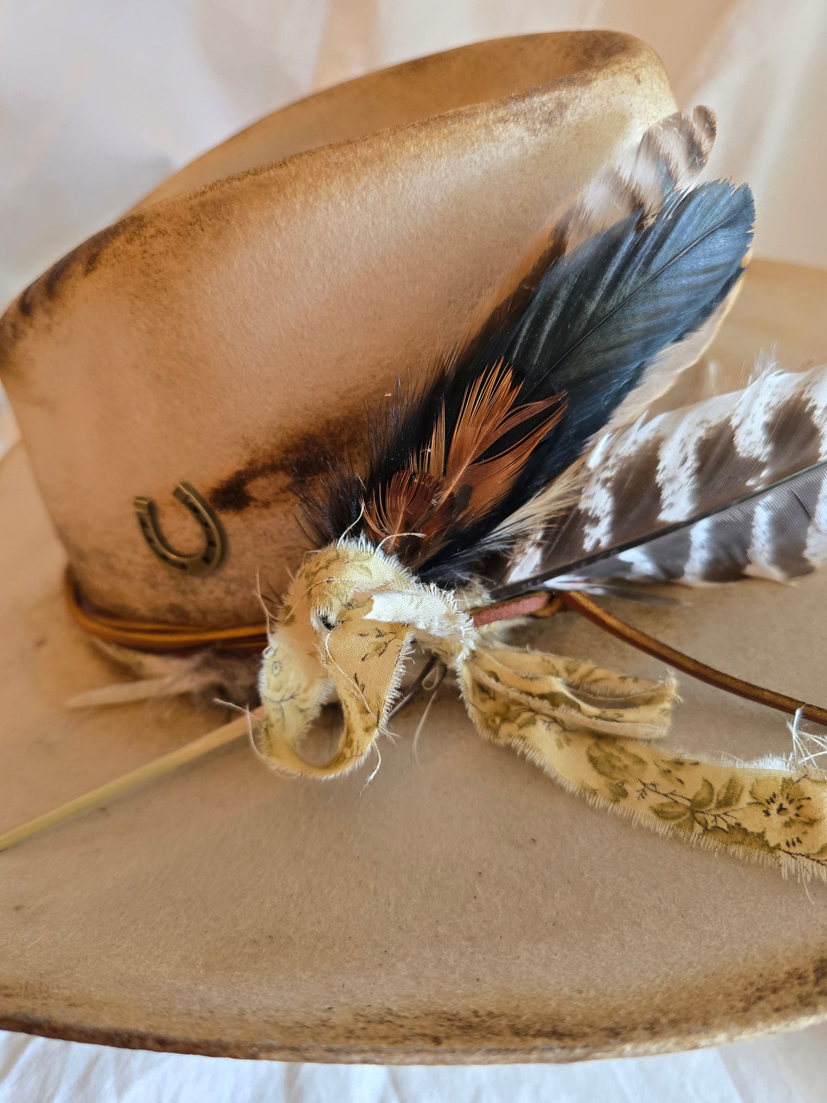 The Pinch - Hand-Shaped, Distressed Cowboy Hat