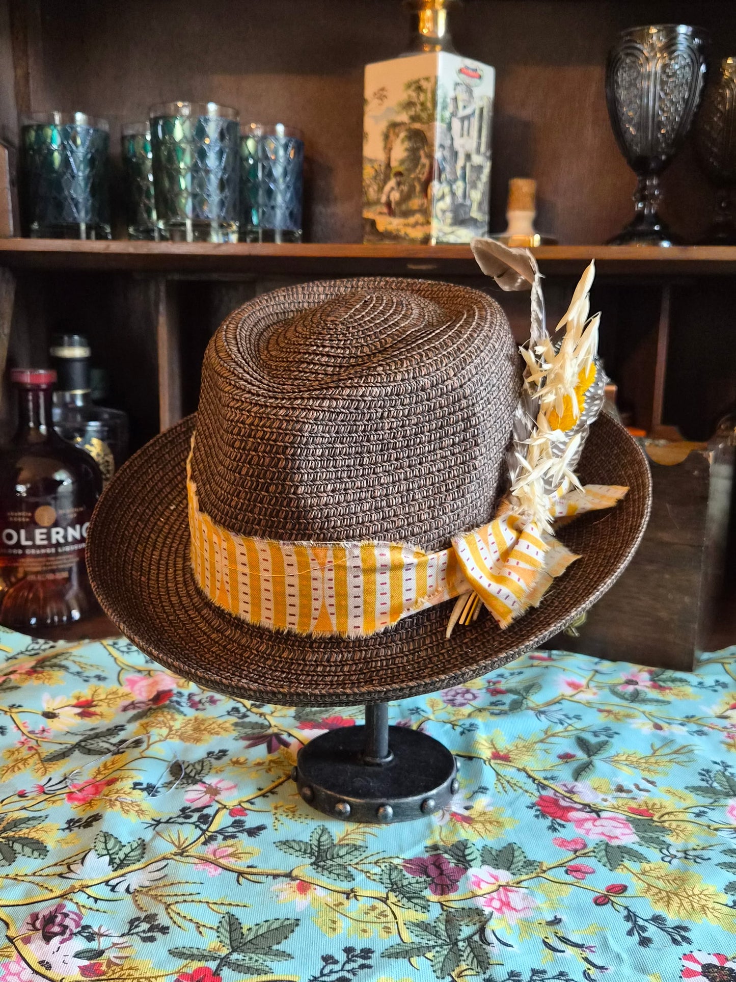 If You Please - Dark Brown Straw Fedora