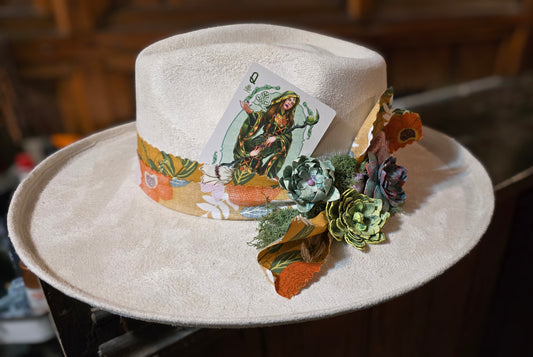 Yes, Queen Faux Suede Boho Rancher Hat