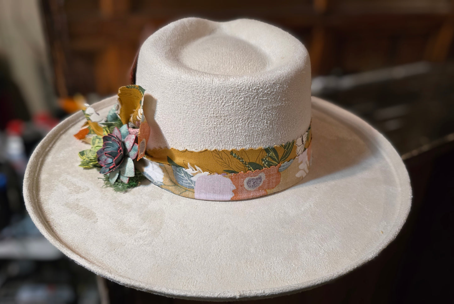 Yes, Queen Faux Suede Boho Rancher Hat